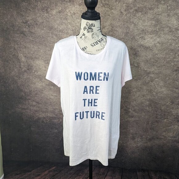 GAP Pink Tee T-Shirt Women are the Future XL - Picture 2 of 8